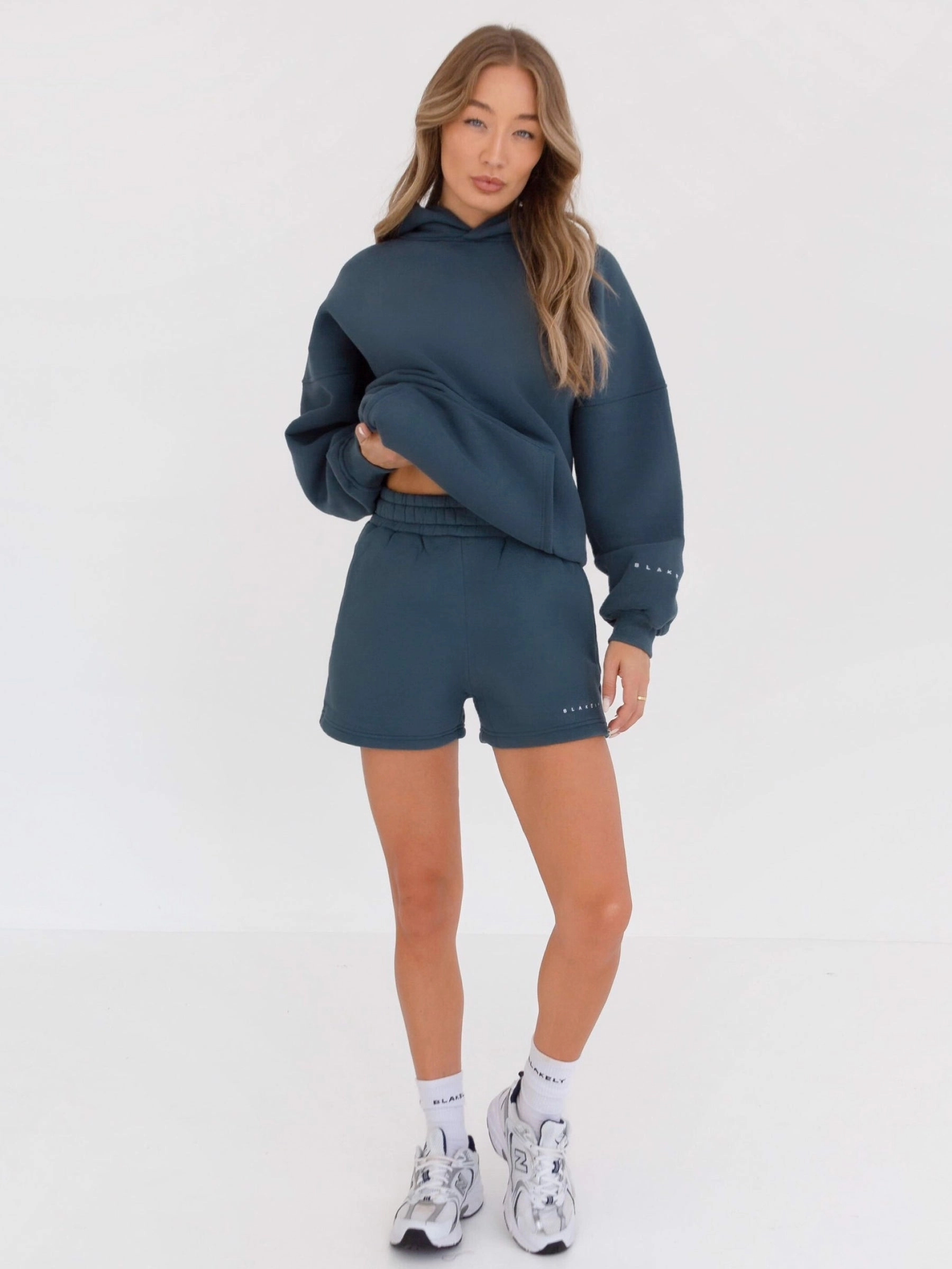 Isabel Oversized Hoodie - Dark Teal Thermal Insulation Layer