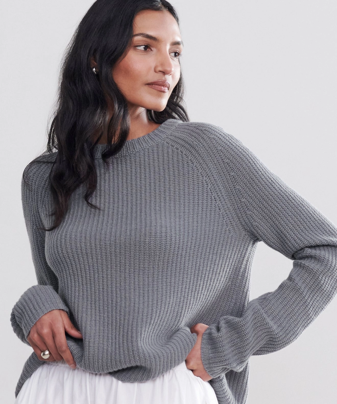 Cashmere Fisherman Sweater Cold-Weather Layer