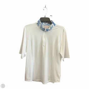 Athletic Top Short Sleeve By Tommy Bahama In Blue & White, Size: Xl Wear Resistant Fabric SunProtective