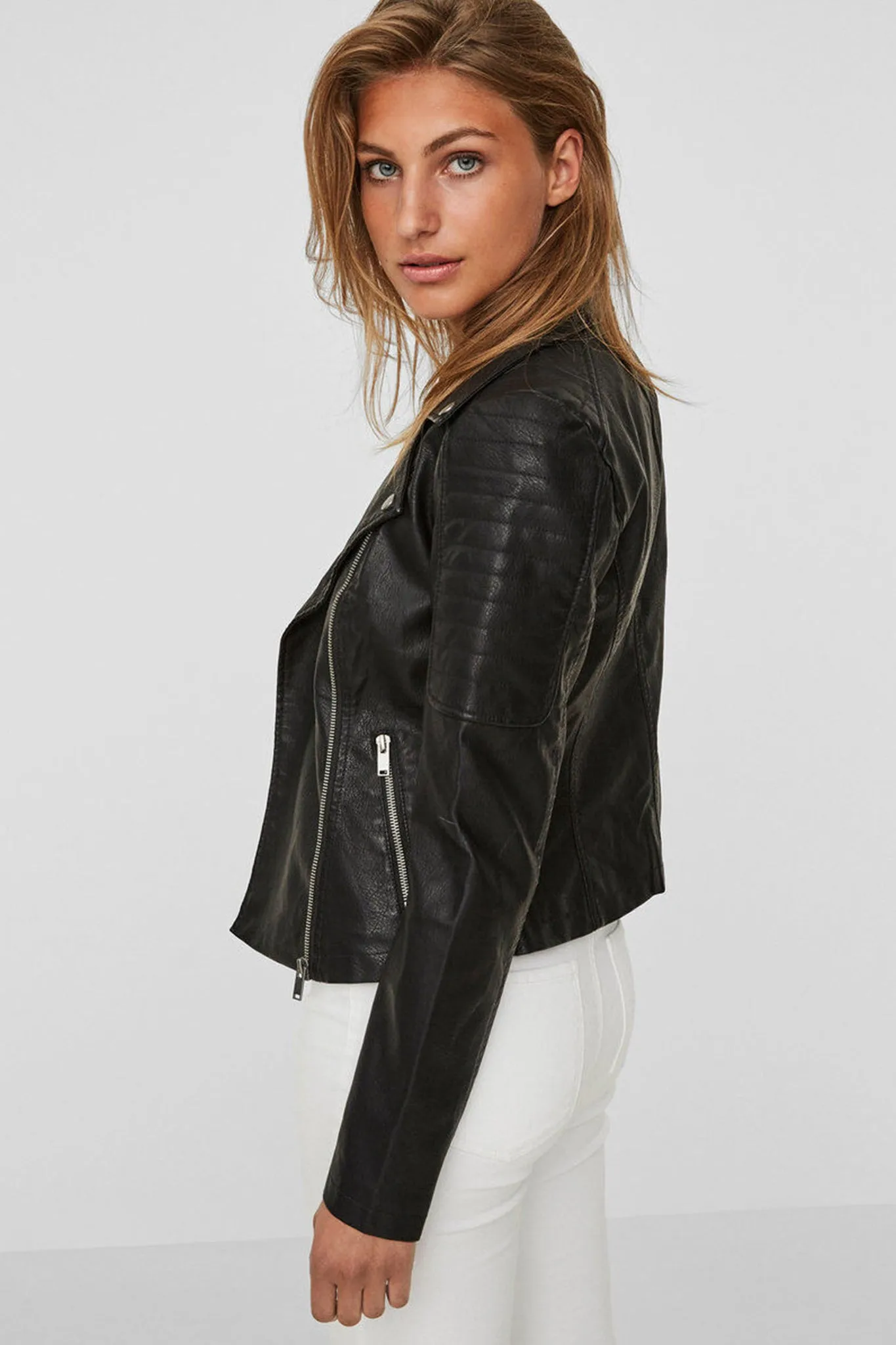 Rebel Black Biker Jacket Multi Layer Option