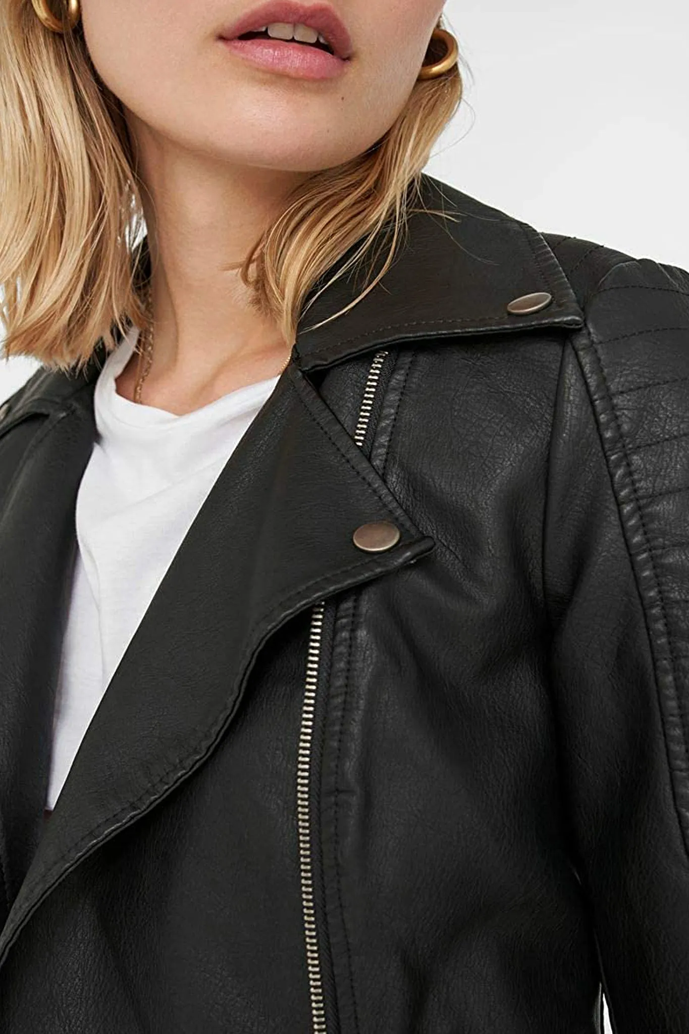 Rebel Black Biker Jacket Anti Pilling Technology Frictionless Zipper Tracks