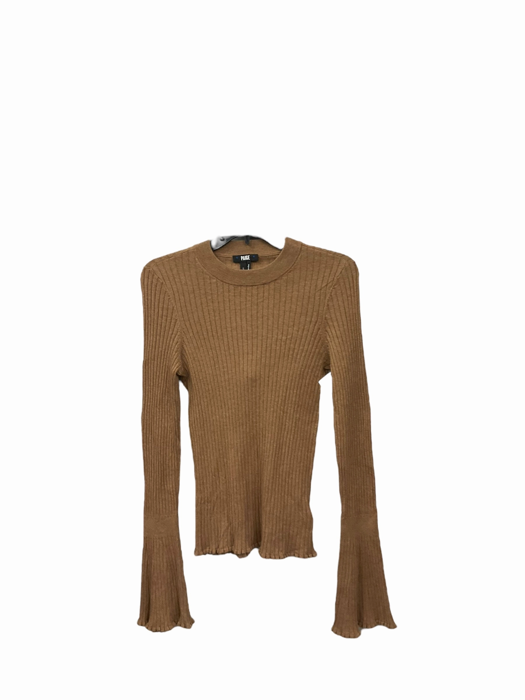 MultiPanel Design Odor Neutralizing Technology Top Long Sleeve By Paige In Brown, Size: S