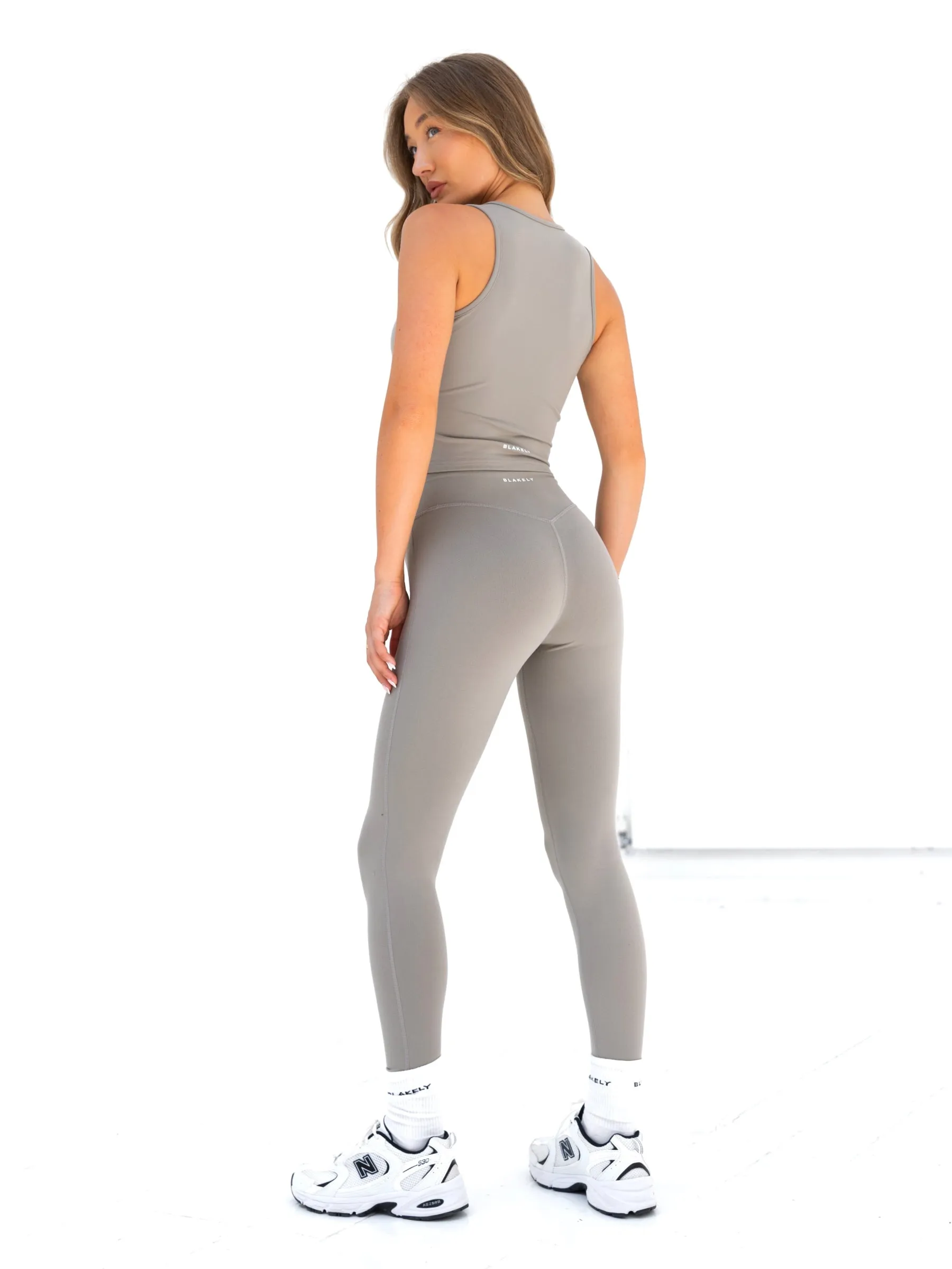 Ultimate Soft Lifestyle Leggings - Neutral Grey Athletic Wearable Chic Comfort