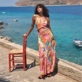 Aphrodite Bias Maxi Dress Smart Silhouette boho vibe