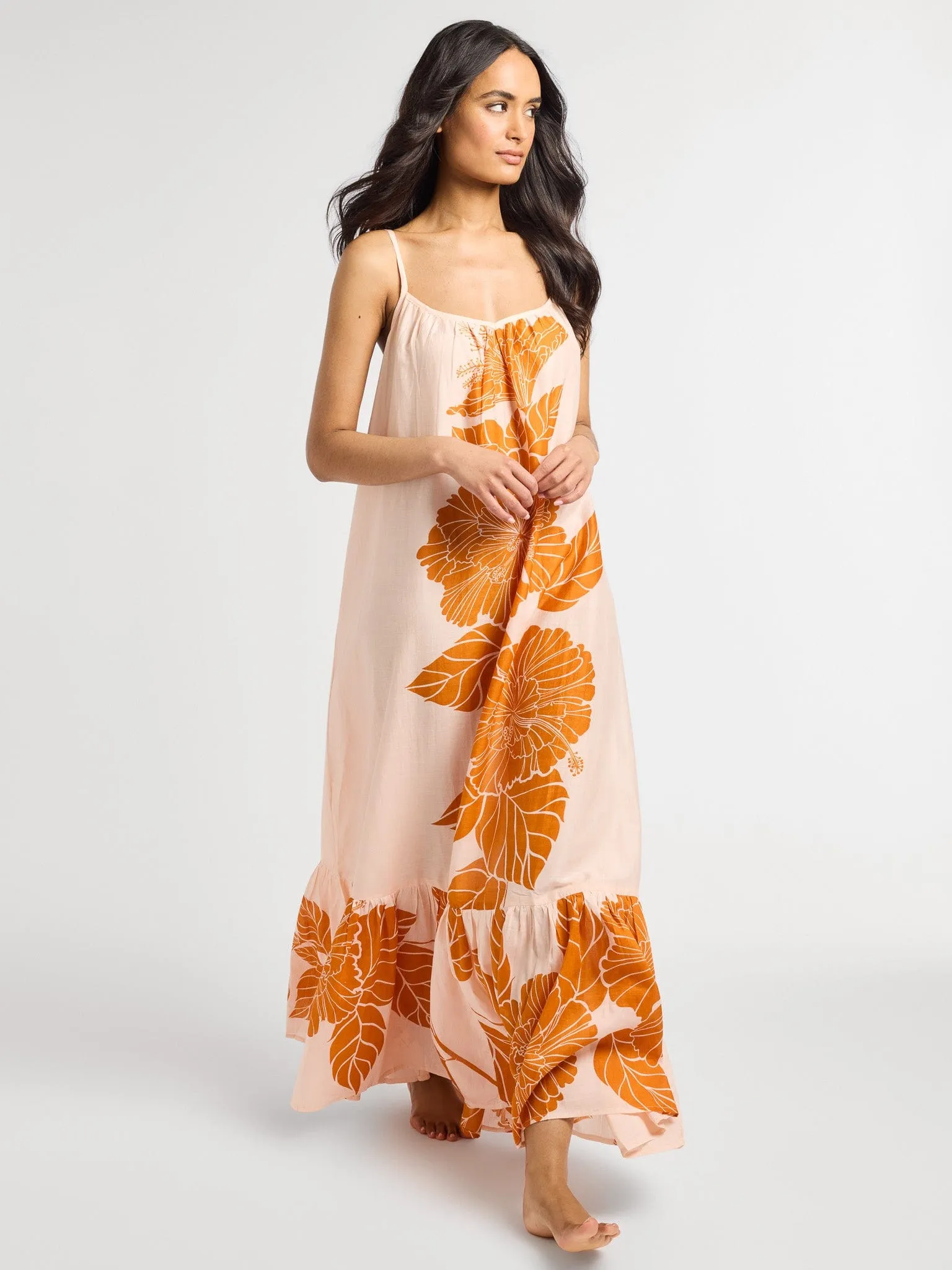 Sienna Dress in Hanalei Pleat-Front