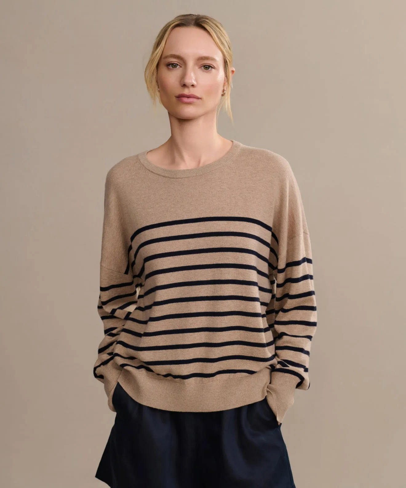 Avery Crewneck Lattice Stitch Pattern