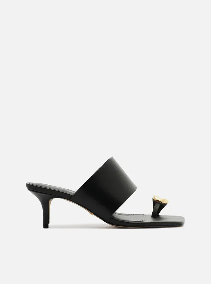 Criss Cross Straps Kendall Leather Stiletto Sandal