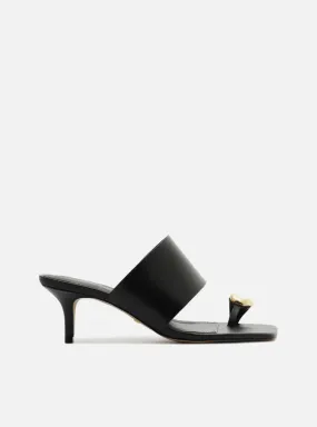 Criss Cross Straps Kendall Leather Stiletto Sandal