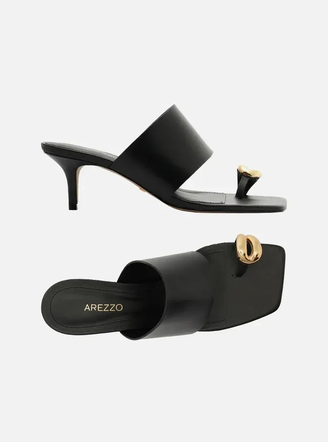 Abrasion Resistant Straps Breath Panel Kendall Leather Stiletto Sandal
