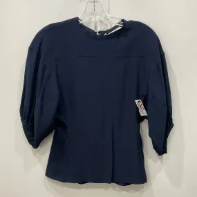 Top Short Sleeve Luxury Designer By Chloe In Navy, Size: 4 Non Restrictive Silhouette