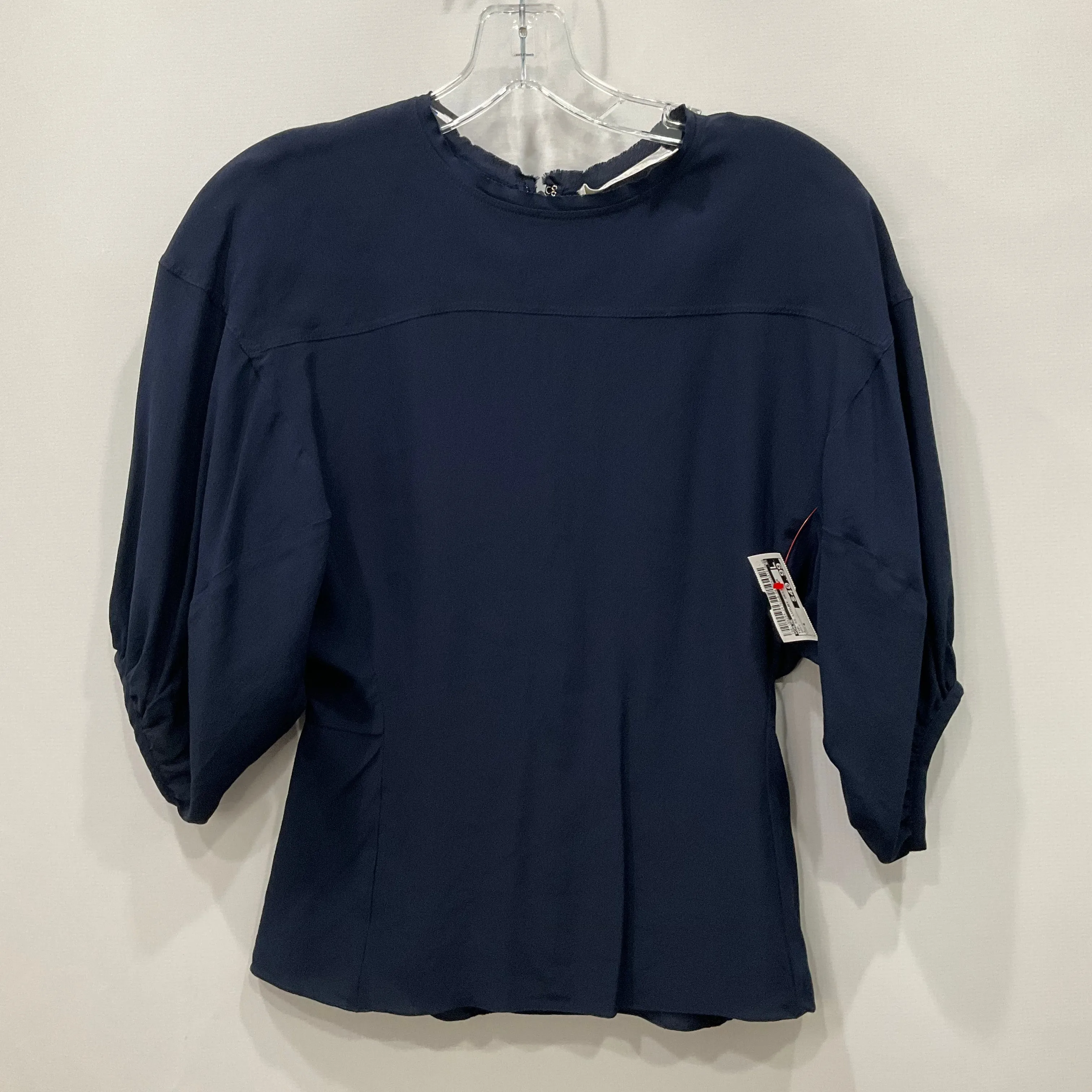 Top Short Sleeve Luxury Designer By Chloe In Navy, Size: 4 Non Restrictive Silhouette