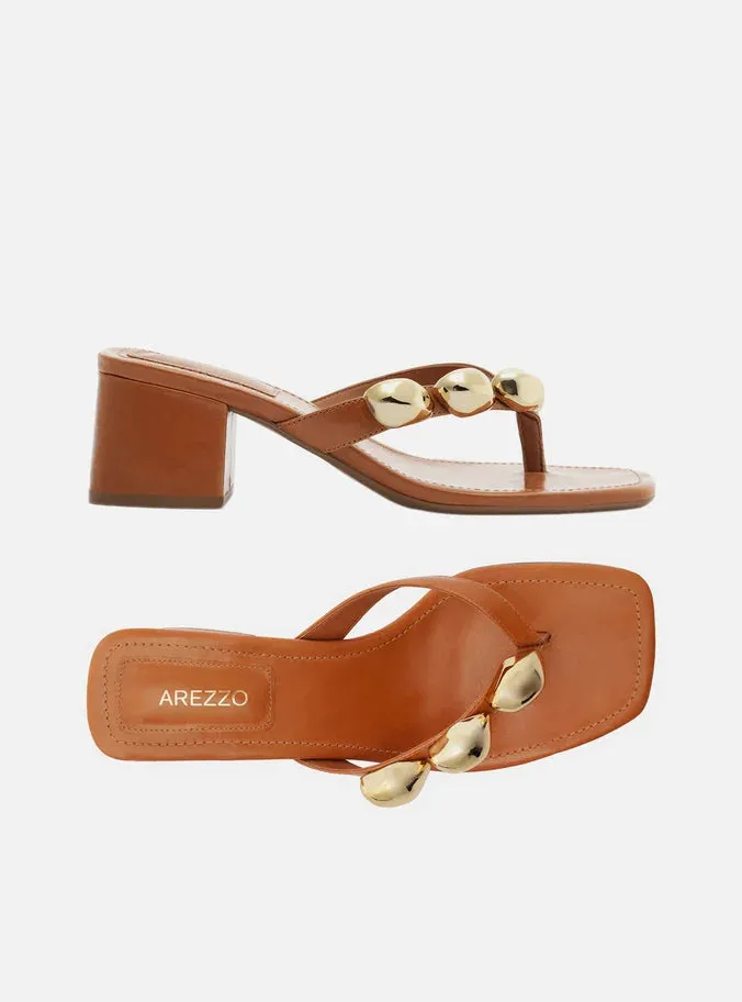 Recycled materials Closed Toe Sunny Leather Block Sandal