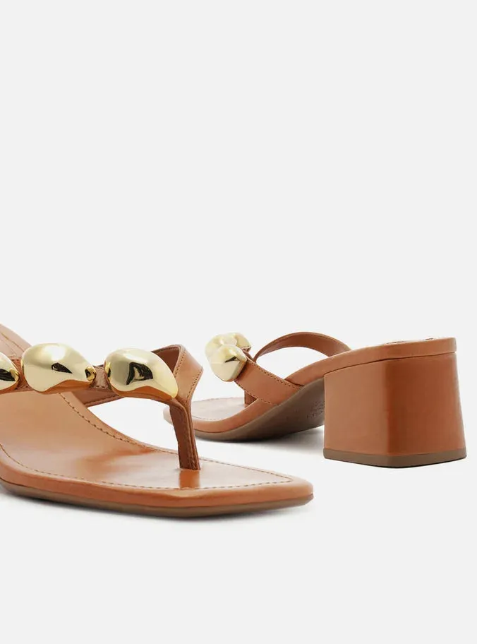 Eco friendly materials Sunny Leather Block Sandal