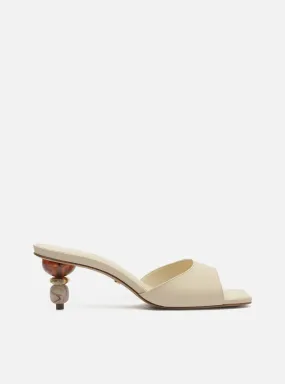 Non Marking Outsole Non-Slip Grip Bree Leather Mule