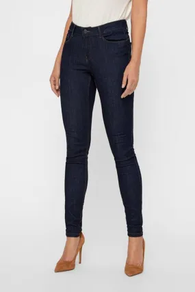 Seven Shape Up Jeans In Dark Blue Denim Layering Comfort