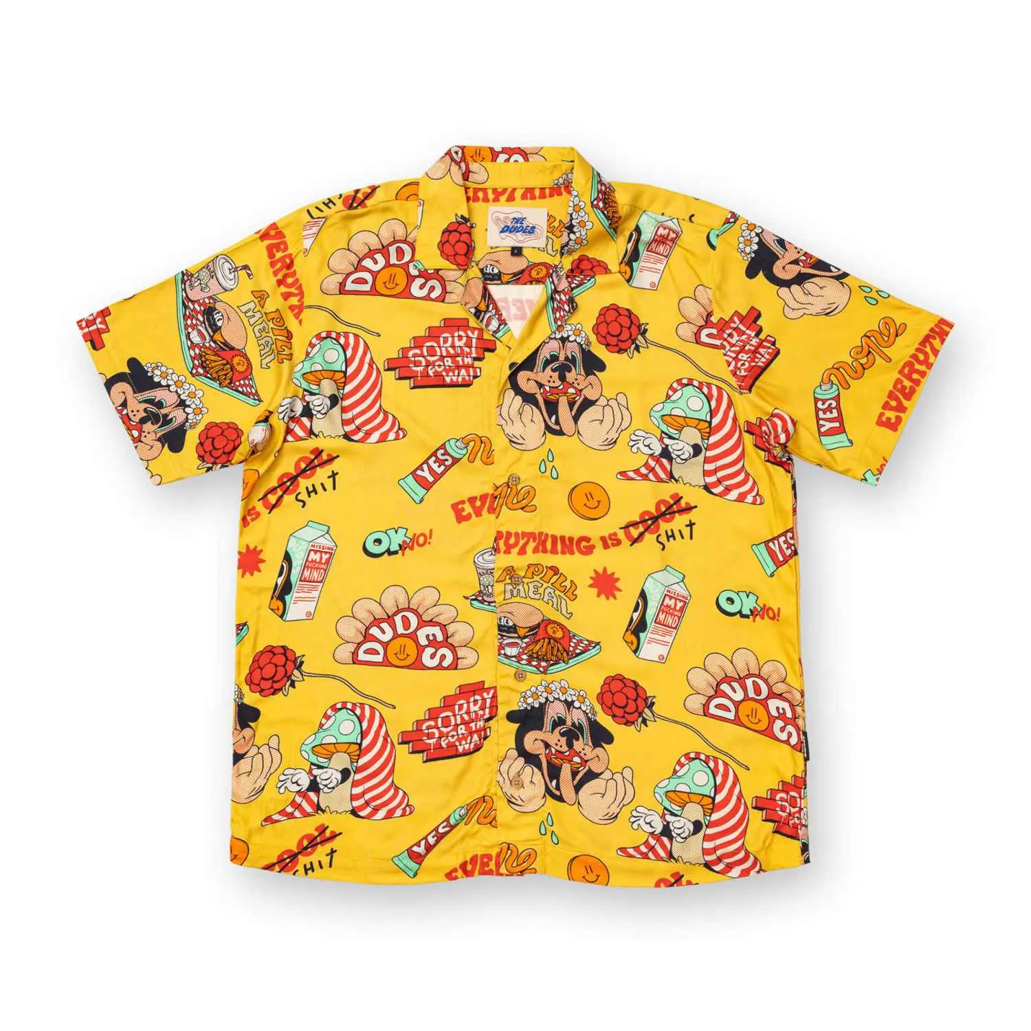 A Pill Meal II Button-up Printed design