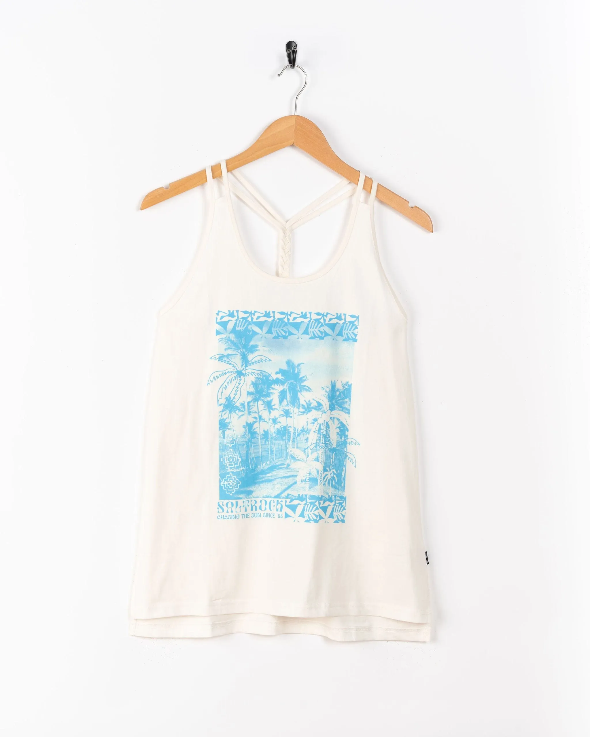 Autumn coziness Sway - Womens Plaited Back Vest - White