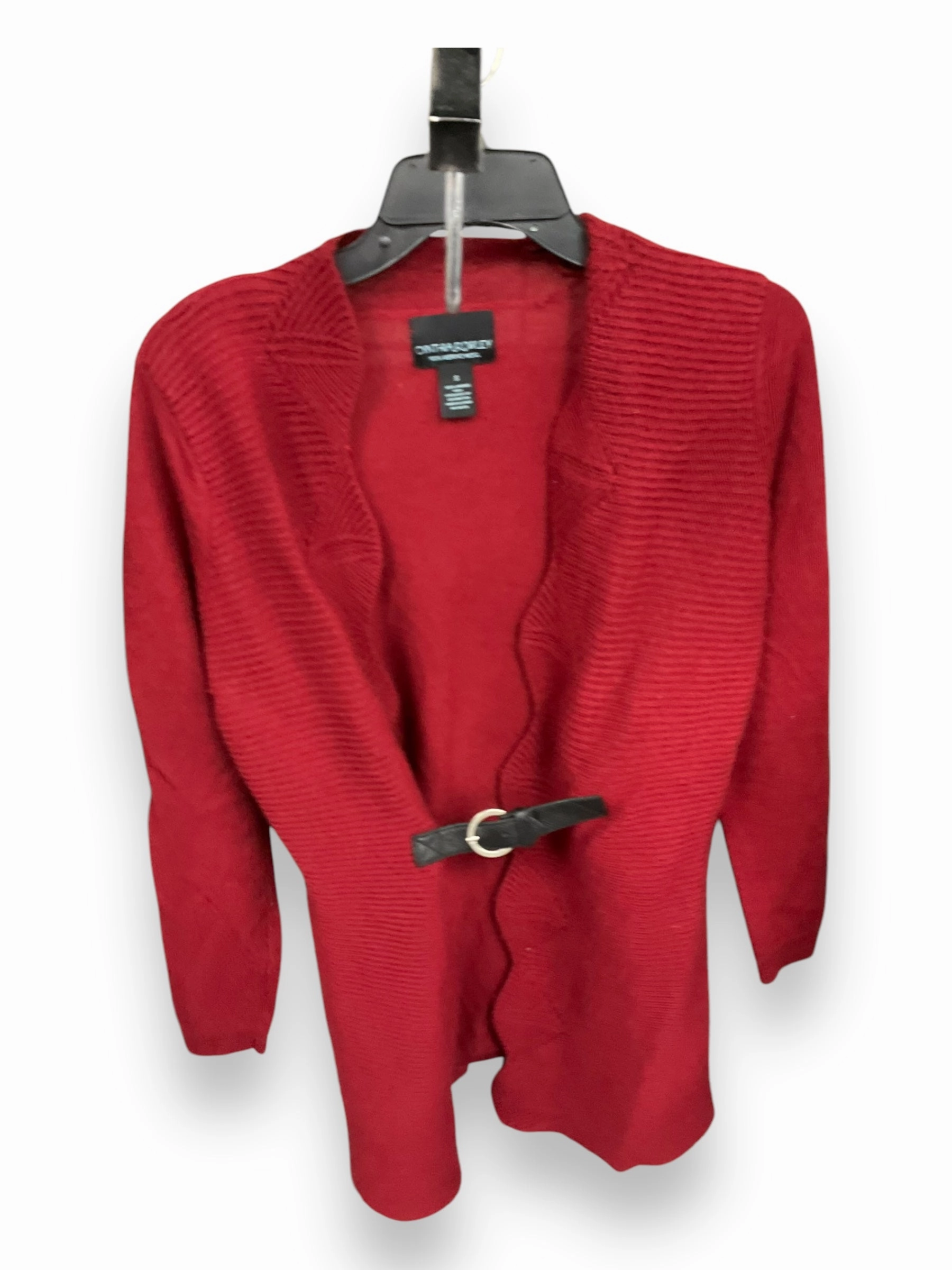 Sweater By Cynthia Rowley In Red, Size: S Relaxed Tee VNeckline