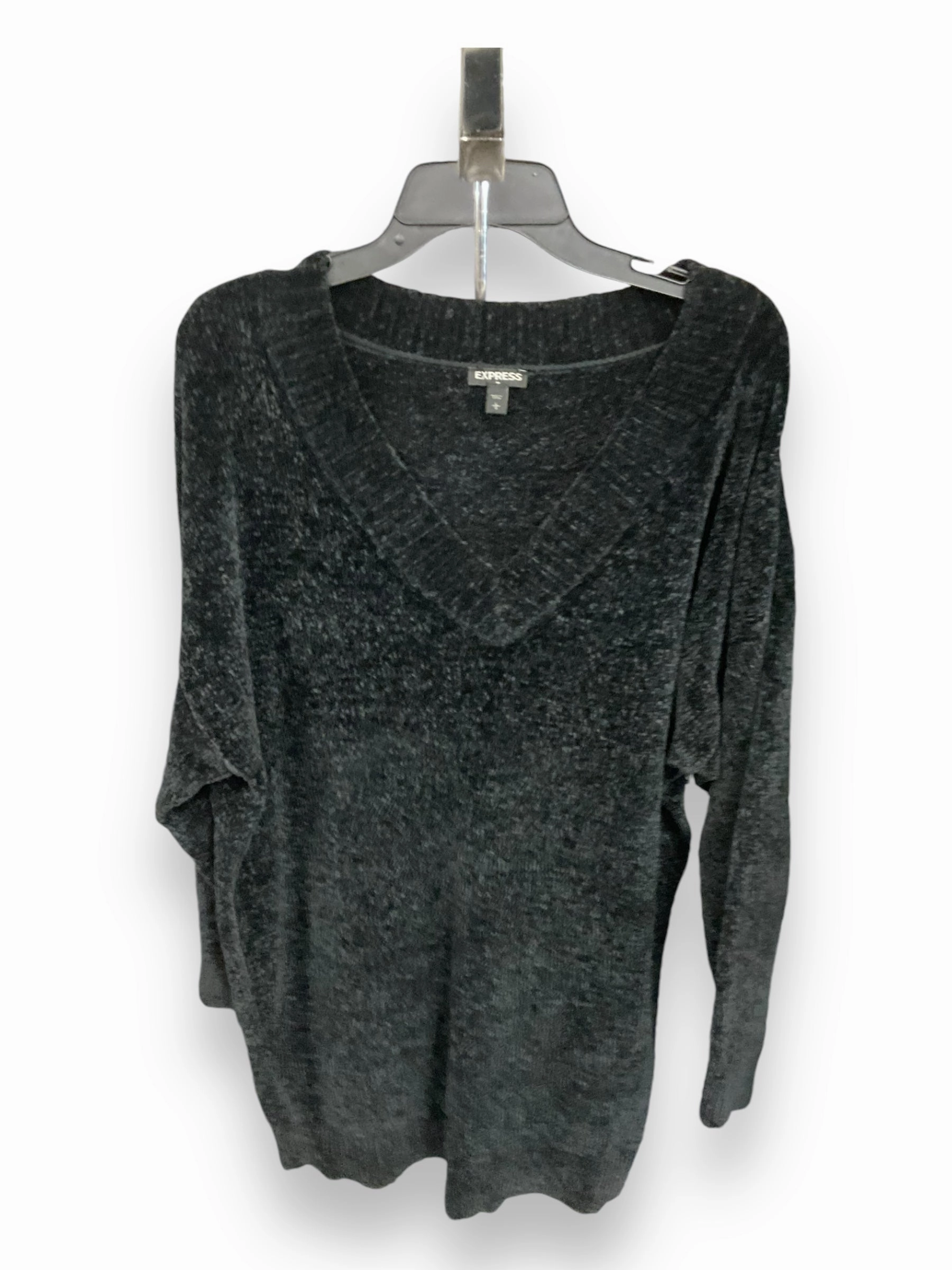 WrinkleResistant Ventilation Panel Sweater By Express In Black, Size: L