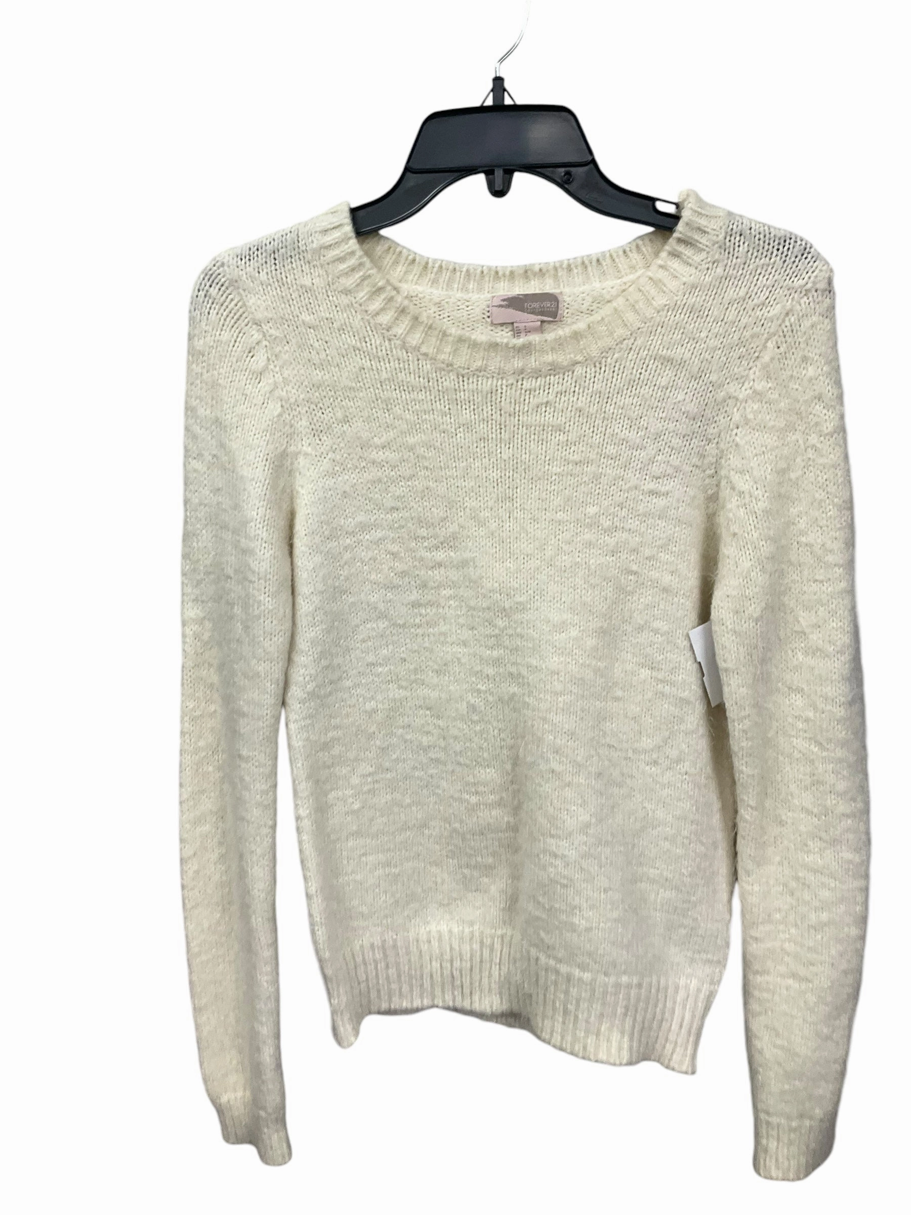 Quick Dry Tech SnagResistant Fabric Sweater By Forever 21 In Cream, Size: S