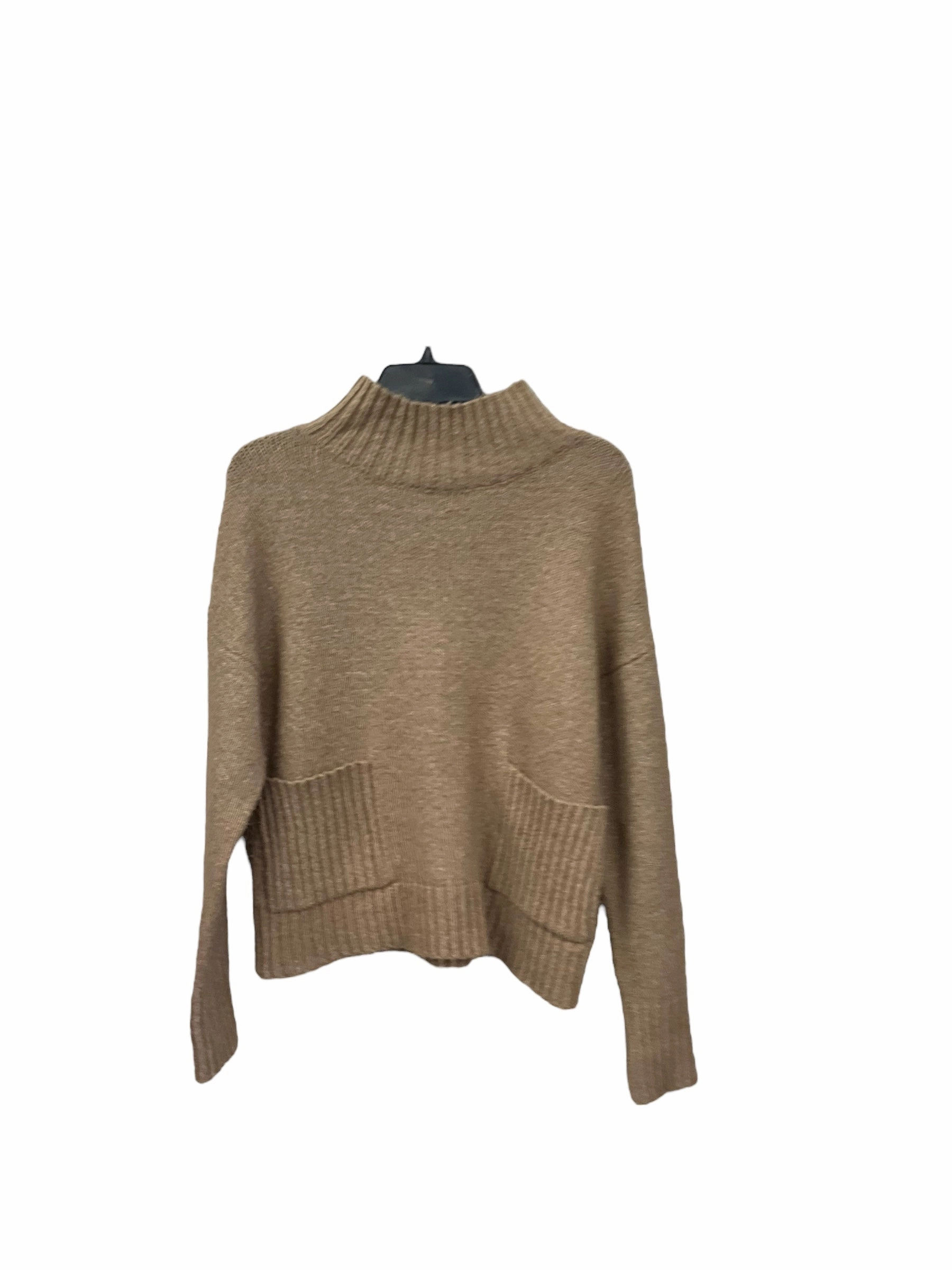 Sweater By Love By Design In Tan, Size: S Buttonless Closure