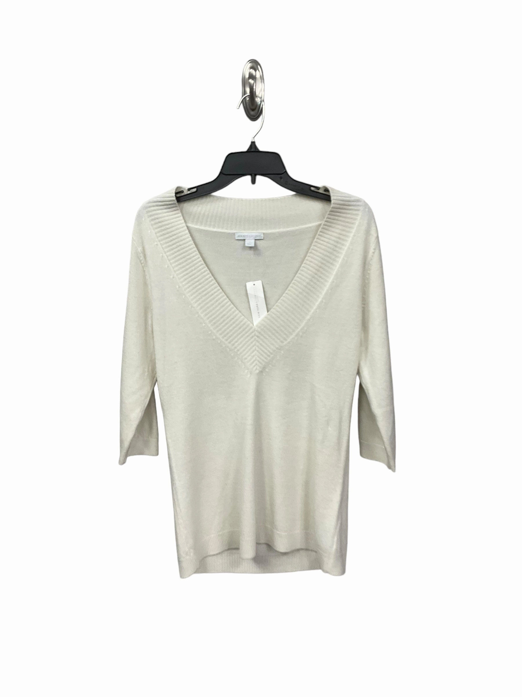Layered Hemline Sweater By New York And Co In White, Size: M