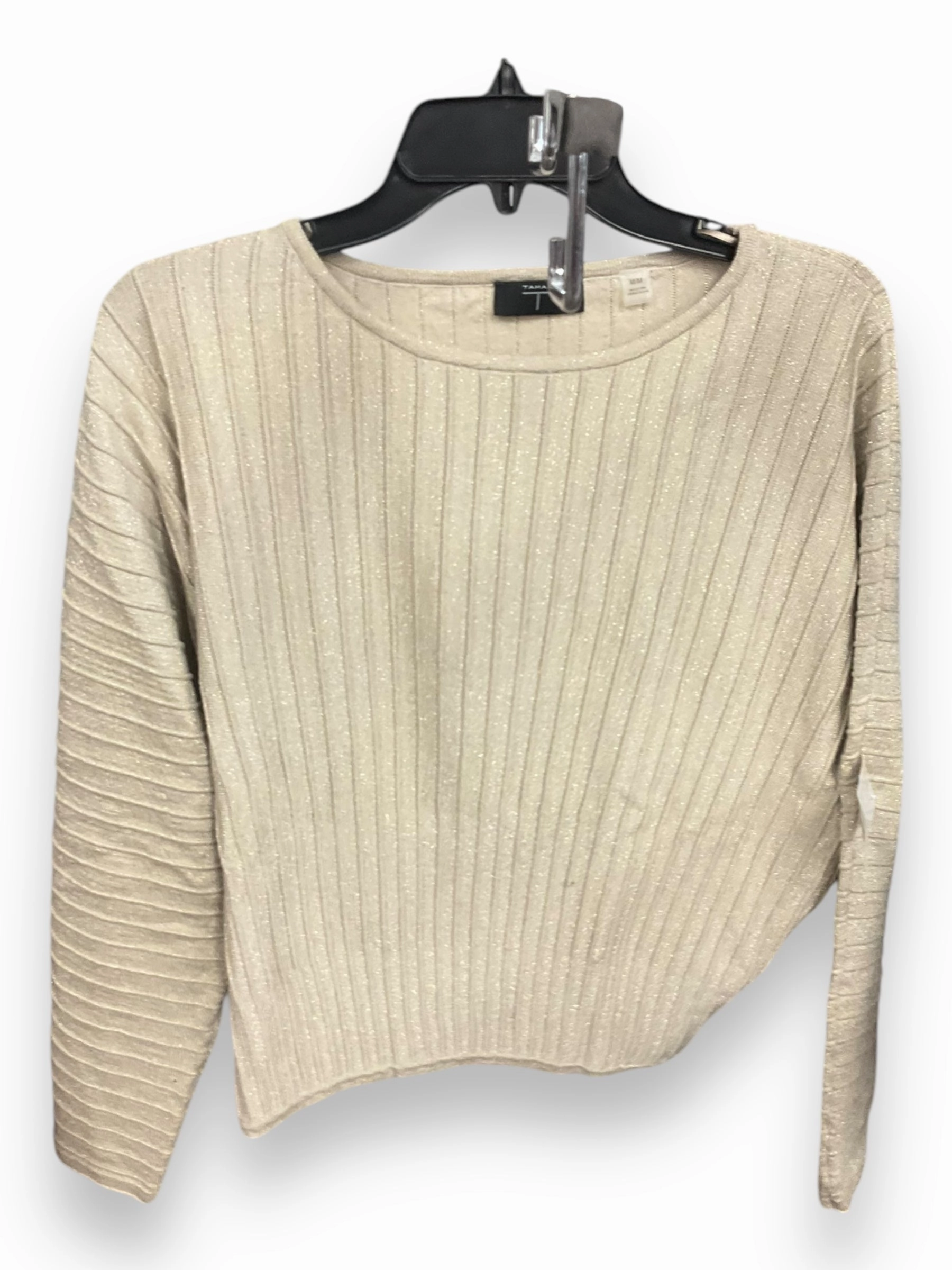 Sweater By T Tahari In Gold, Size: M AbrasionResistant Fabric Abrasion Resistant Surface
