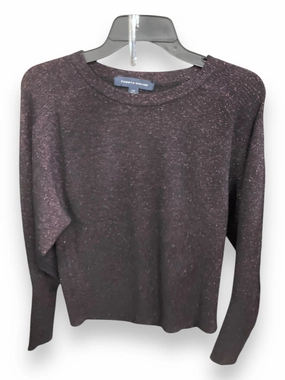 Sweater By Tommy Hilfiger In Black & Pink, Size: S LayeredCollar Rolled Hem Detailing