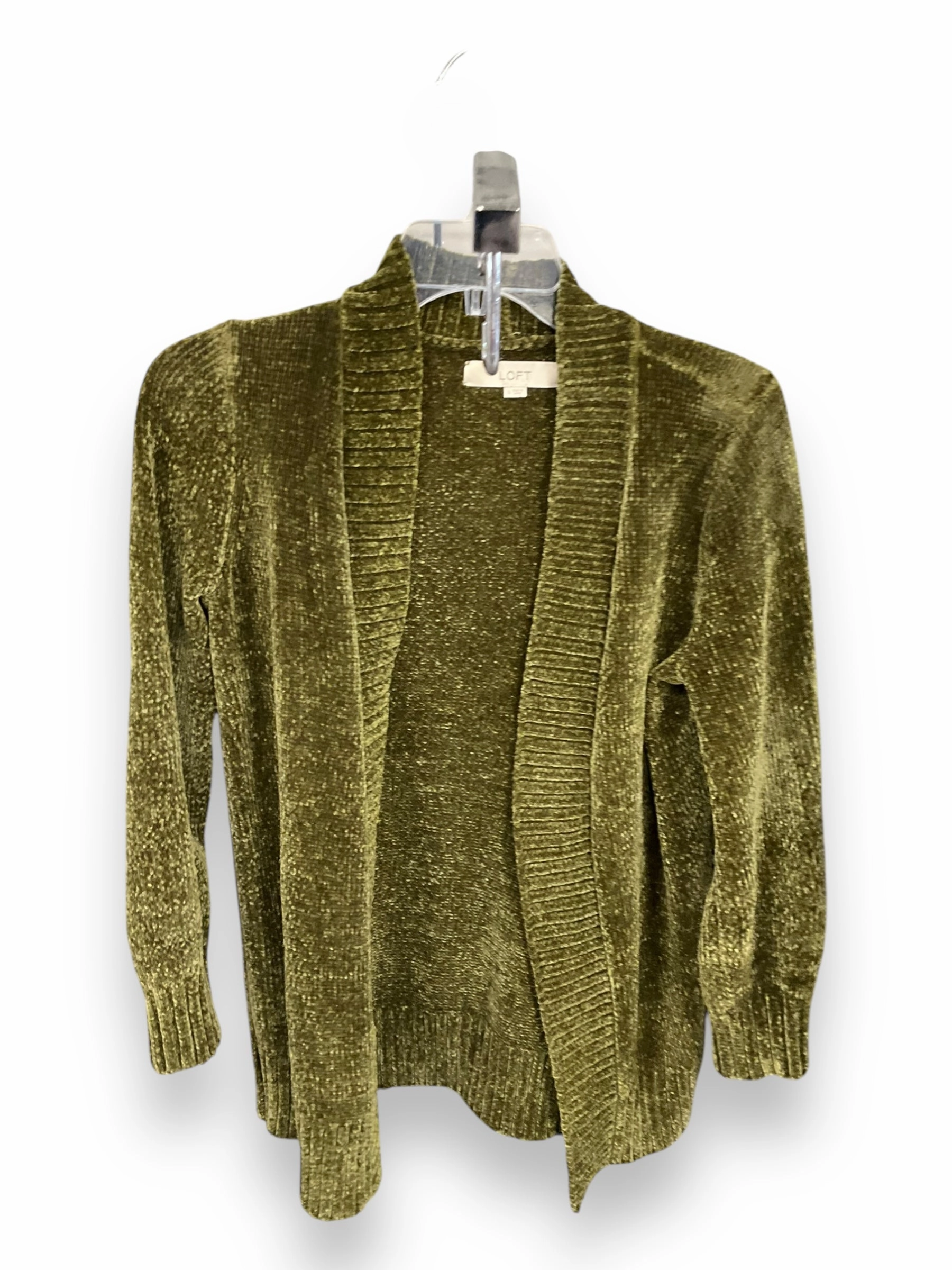 Sweater Cardigan By Loft In Green, Size: S Cool and Breezy Anti Pilling