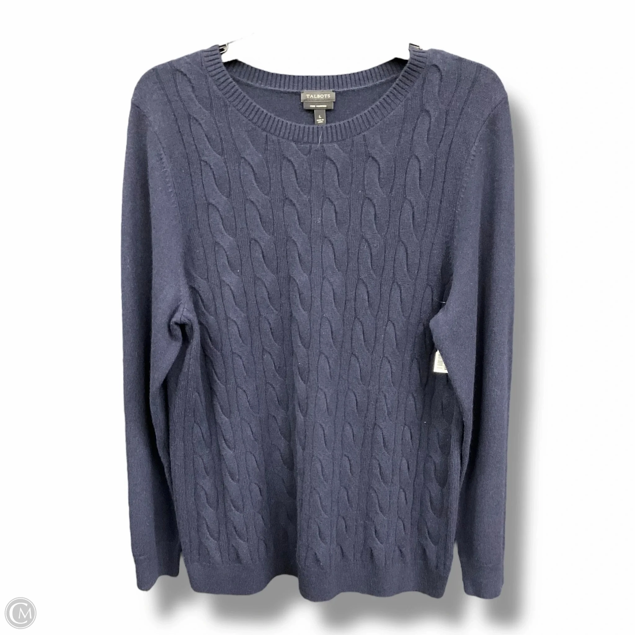 Sweater Cashmere By Talbots In Navy, Size: L Easycare