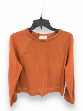 FrictionReducing Sporty Top Sweatshirt Crewneck By Universal Thread In Orange, Size: M