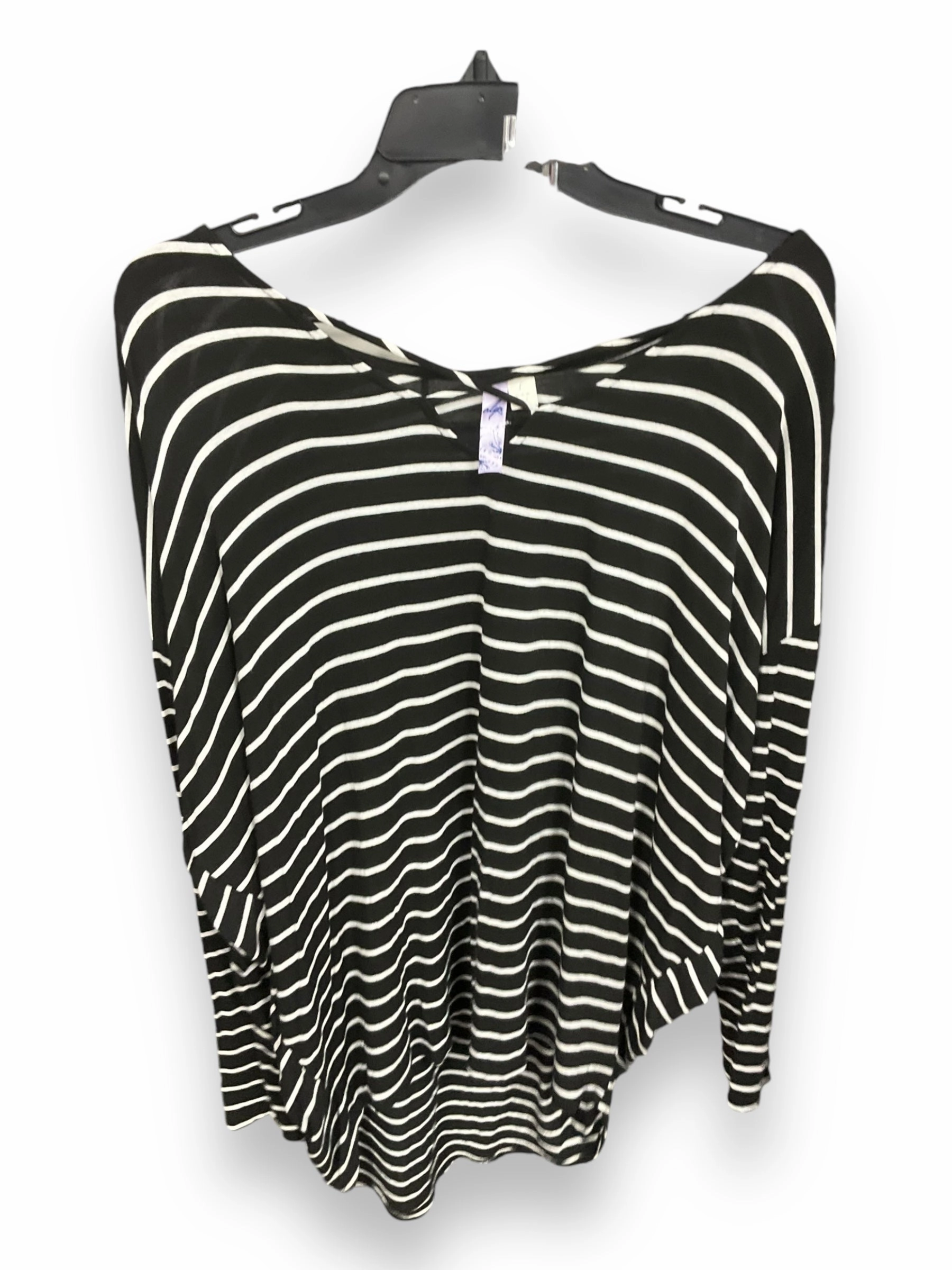 summer look Soft Cotton Blend Top Long Sleeve By Clothes Mentor In Striped Pattern, Size: L