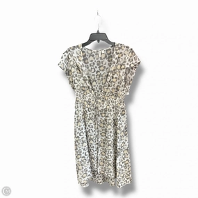Buttonless Closure High Visibility Trim Swimwear Cover-up By Cato In Animal Print, Size: S
