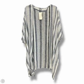 Anti Static Cloth Blend AllDay Comfort Tech Swimwear Cover-up By Evereve In Blue & White, Size: Osfm