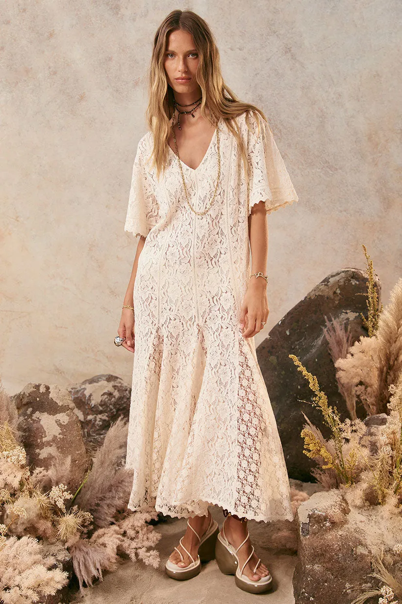 Linen Chic Lux Lisbon Lace Handkerchief Dress