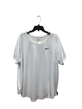 Athletic Top Short Sleeve By Nike Apparel  Size: 3x BuiltInLayer Snag Free Fabric