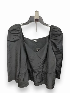 Bamboo Derived Material Top 2pc 3/4 Sleeve By Express In Black, Size: Xl