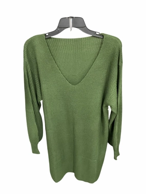 Ribbed Hem Sweater By Clothes Mentor In Green, Size: S