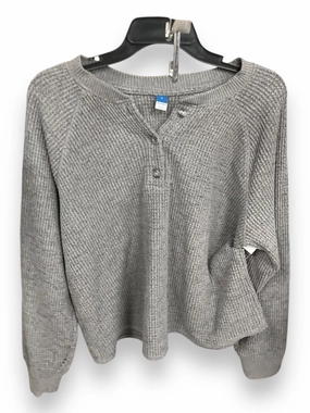 UVProtection Top Long Sleeve Basic By Old Navy In Grey, Size: L