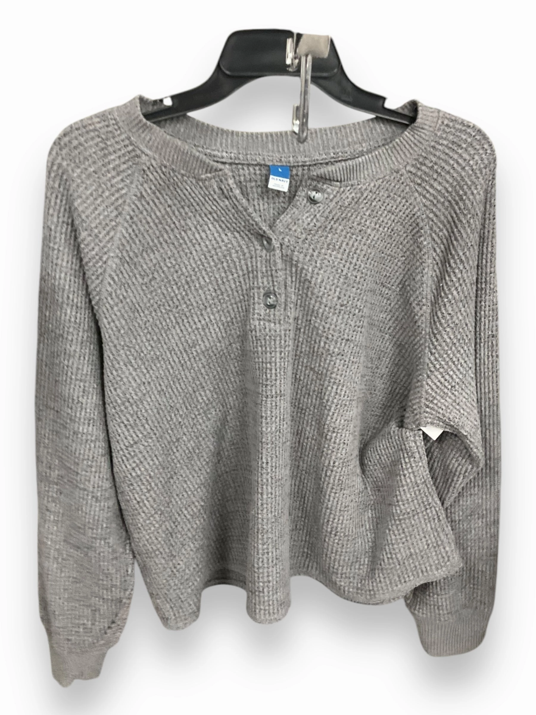 UVProtection Top Long Sleeve Basic By Old Navy In Grey, Size: L