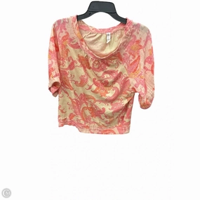 Top Short Sleeve By Daily Practice By Anthropologie In Paisley Print, Size: Xs SoftTouch