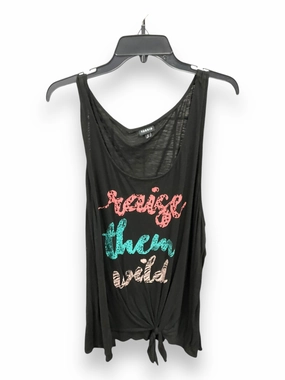 HiddenStoragePocket Odor Resistant Technology Tank Top By Torrid In Black & Pink, Size: Xxxl
