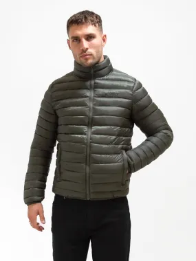 Lucas Lightweight Puffer Jacket - Dark Green Wind Resistant Fabric Moisture Managing Liner