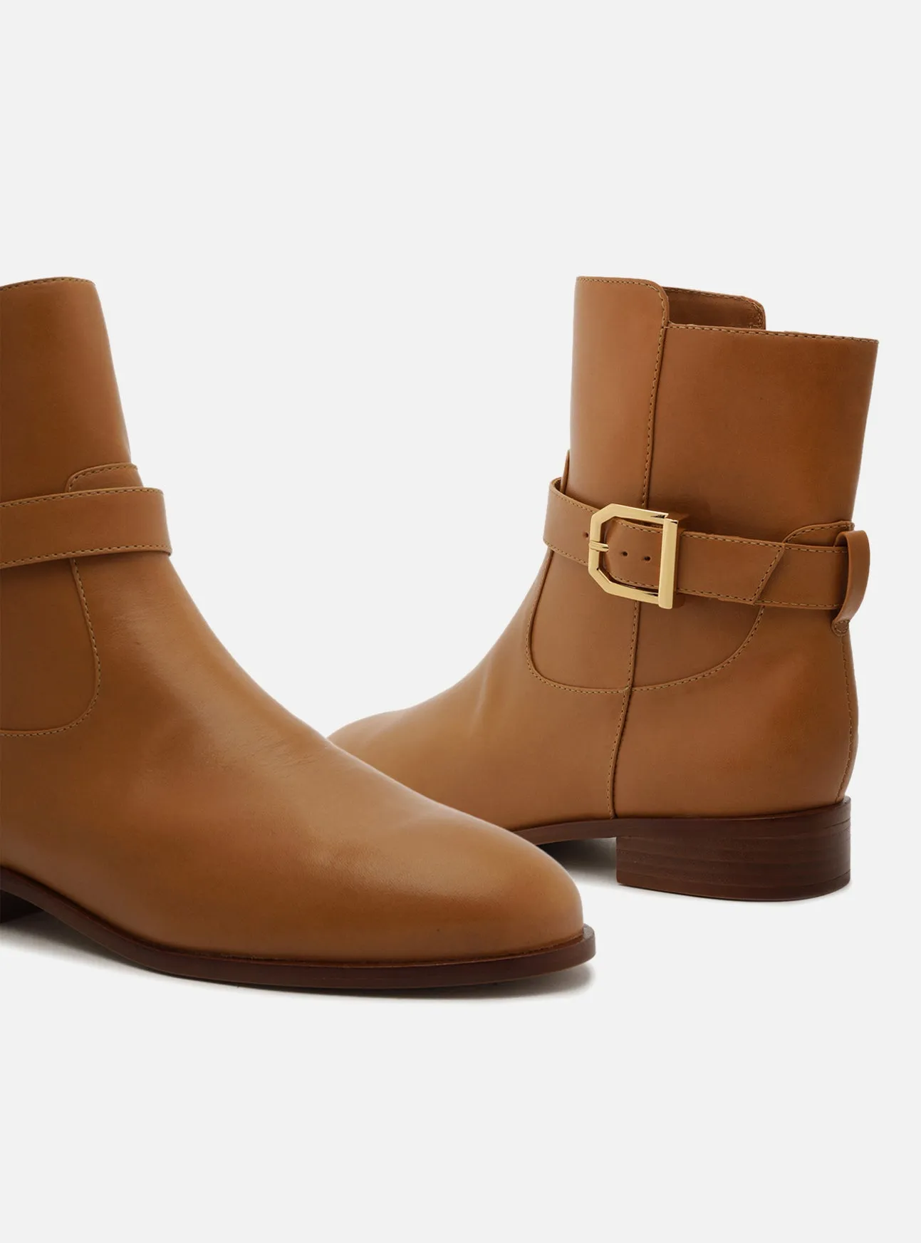Sporty Active Wear Samantha Leather Block Boot