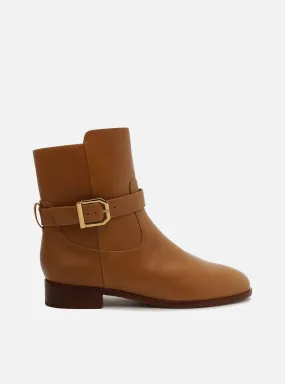 Samantha Leather Block Boot Good Grip