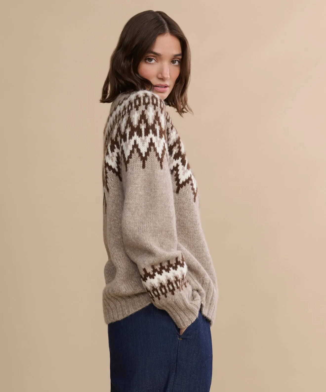 Fashion Knit Layer Thatcher Crewneck