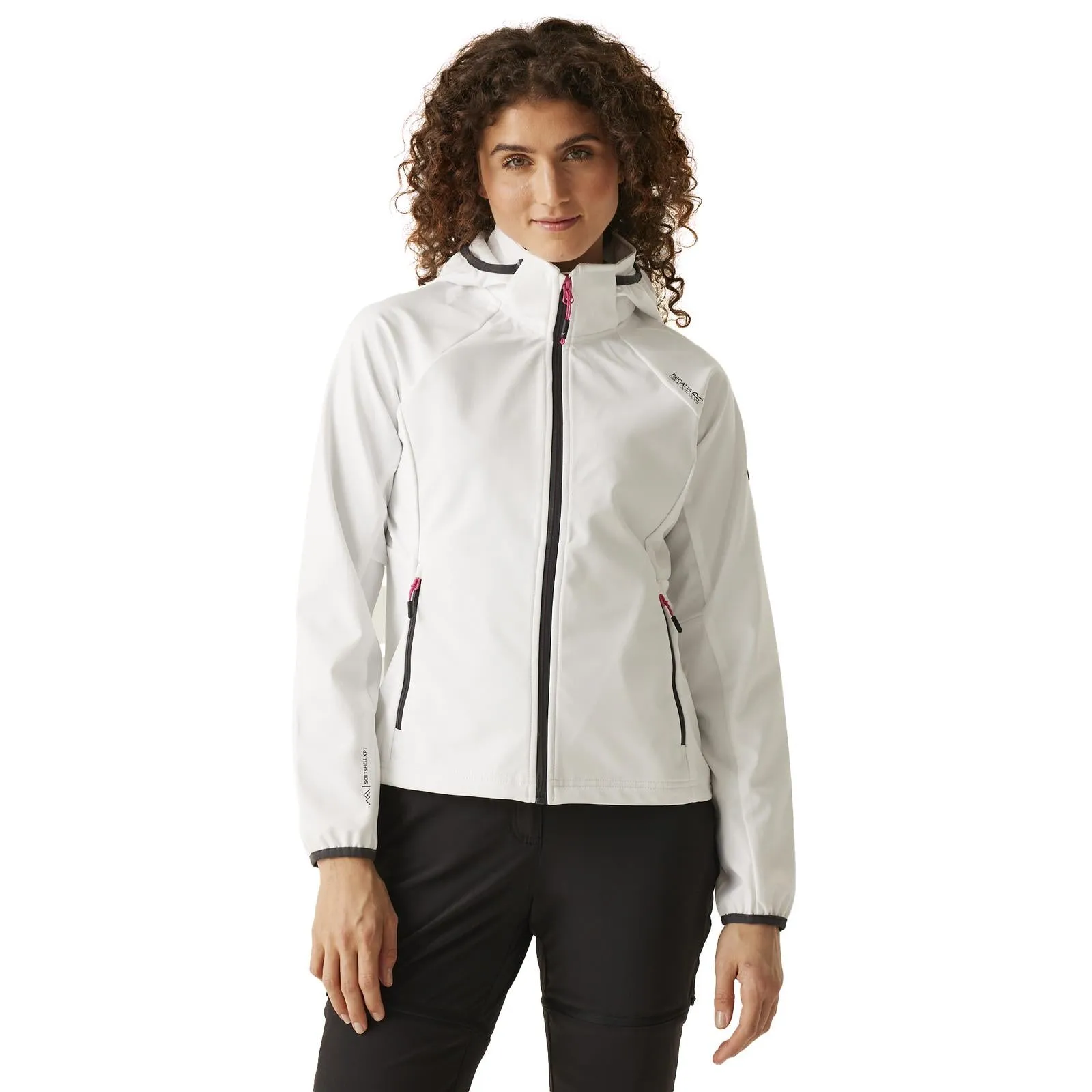 Elasticized Waist Regatta Womens Bourda Softshell Hooded Jacket