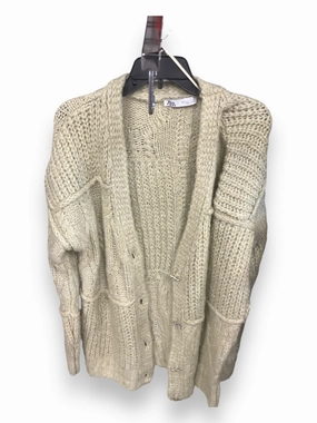 Cardigan By Zara In Green, Size: M High Visibility Trim Multipurpose Layering Piece
