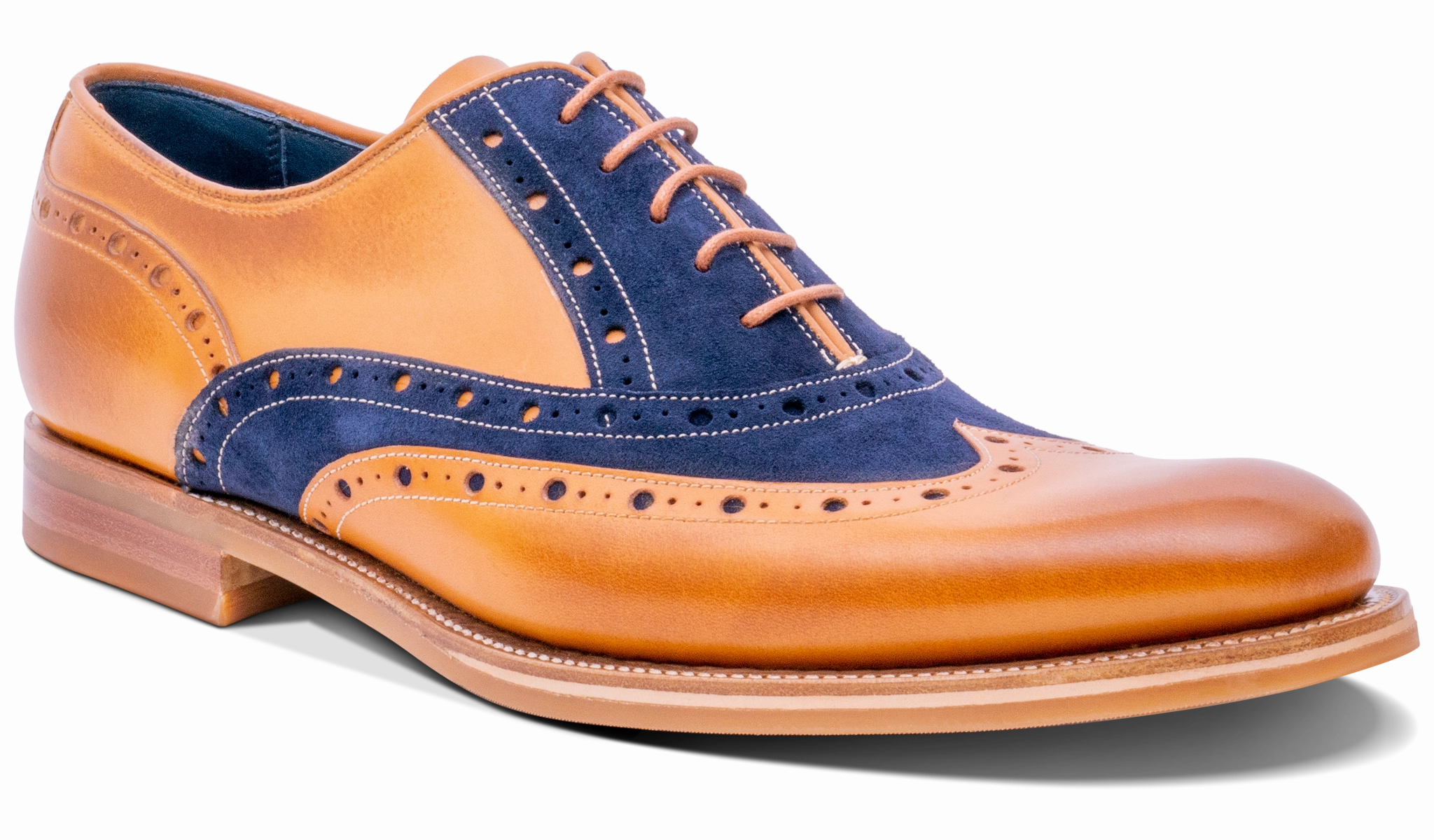 Flexible Frame Dress Code Fit Abingdon - Cedar Calf/Navy Suede