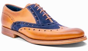 Flexible Frame Dress Code Fit Abingdon - Cedar Calf/Navy Suede